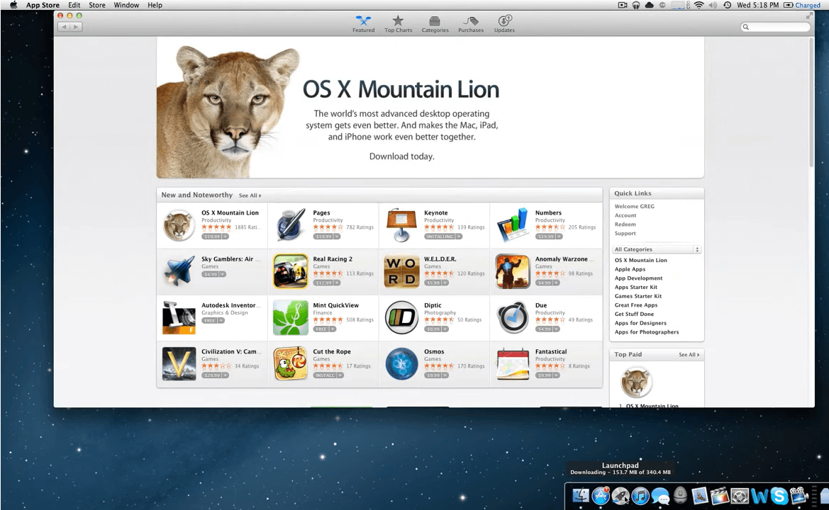 get os x 10.8 for free